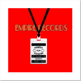 Empire Records Employee Badge - Warren Posters and Art